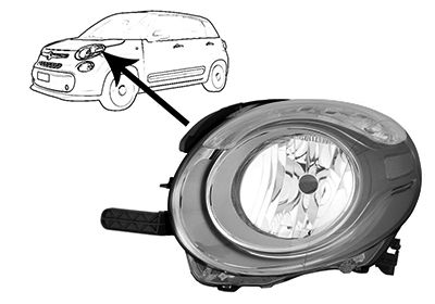 Hauptscheinwerfer links Van Wezel 1609965M