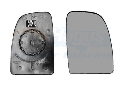 Spiegelglas, Außenspiegel rechts Van Wezel 1651862
