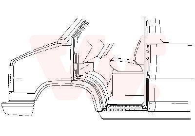 Einstiegsblech links Van Wezel 1745101