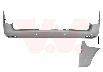 vanwezel Stoßfänger hinten Van Wezel 2971542