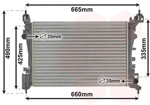 Kühler, Motorkühlung Van Wezel 37002574