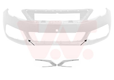 Blende, Stoßfänger beidseitig vorne Van Wezel 4081495