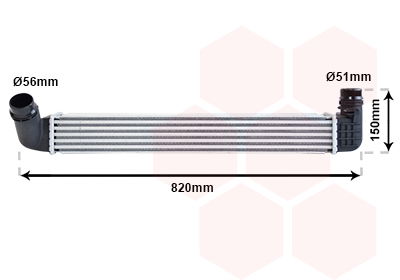 vanwezel Ladeluftkühler Van Wezel 43004461