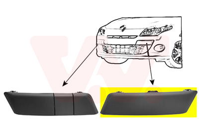 Blende, Stoßfänger vorne links Van Wezel 4377581
