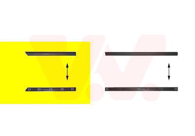 Zier-/Schutzleiste, Tür hinten rechts Van Wezel 5880426