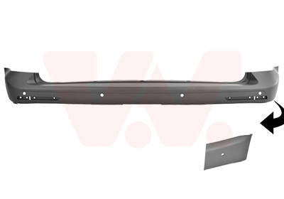 Stoßfänger hinten Van Wezel 5897548