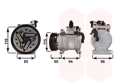 vanwezel Kompressor, Klimaanlage Van Wezel 8200K217