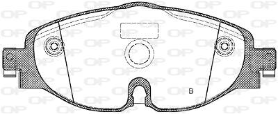 Bremsbelagsatz, Scheibenbremse Vorderachse Open Parts BPA1515.01