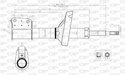 Stoßdämpfer Vorderachse Open Parts SAB8074.31