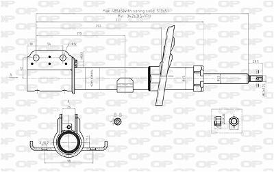 Stoßdämpfer Vorderachse Open Parts SAB8092.11
