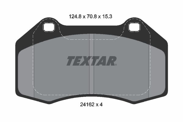 Bremsbelagsatz, Scheibenbremse Vorderachse Textar 2416201