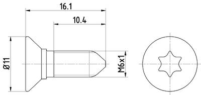 Schraube, Bremsscheibe Textar TPM0008