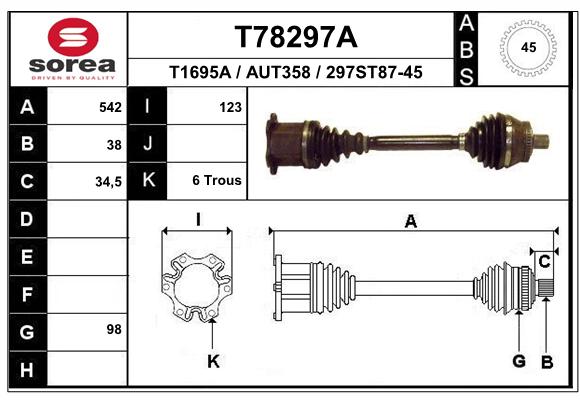 Antriebswelle EAI T78297A