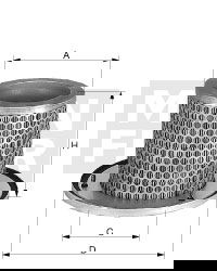 Sekundärluftfilter MANN-FILTER C 1374/2 KIT