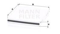 Filter, Innenraumluft MANN-FILTER CU 22 003