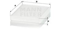 Filter, Innenraumluft MANN-FILTER CU 2433