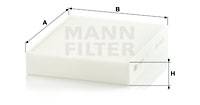 Filter, Innenraumluft MANN-FILTER CU 25 001