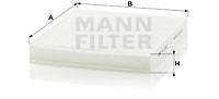 Filter, Innenraumluft MANN-FILTER CU 2545