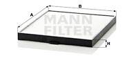 Filter, Innenraumluft MANN-FILTER CU 2640