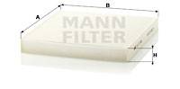 Filter, Innenraumluft MANN-FILTER CU 27 008