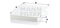 Filter, Innenraumluft MANN-FILTER CU 3037