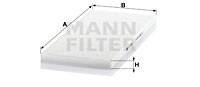 Filter, Innenraumluft MANN-FILTER CU 3942