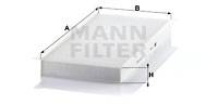 Filter, Innenraumluft MANN-FILTER CU 4054