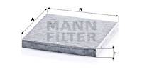 Filter, Innenraumluft MANN-FILTER CUK 22 021