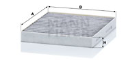 Filter, Innenraumluft MANN-FILTER CUK 23 019/1