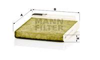 Filter, Innenraumluft MANN-FILTER FP 1829