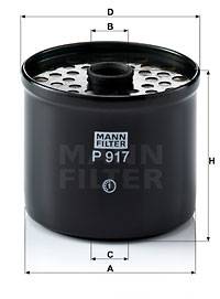 Kraftstofffilter MANN-FILTER P 917 x