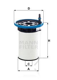 Kraftstofffilter MANN-FILTER PU 7005