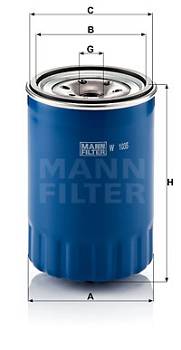 Ölfilter MANN-FILTER W 1035