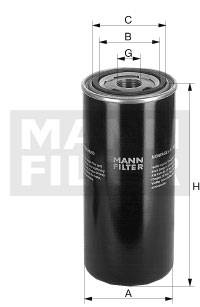 Filter, Arbeitshydraulik MANN-FILTER WD 8005