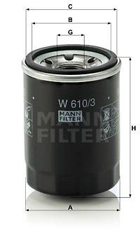 Ölfilter MANN-FILTER W 610/3