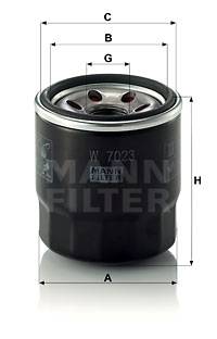 Ölfilter MANN-FILTER W 7023
