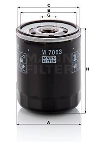 Ölfilter MANN-FILTER W 7063