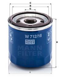 Ölfilter MANN-FILTER W 712/16