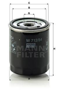 Ölfilter MANN-FILTER W 712/54