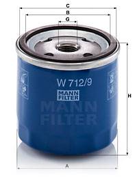 Ölfilter MANN-FILTER W 712/9