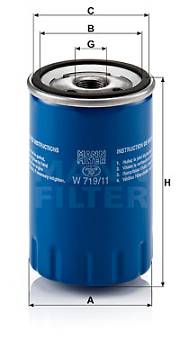 Ölfilter MANN-FILTER W 719/11
