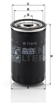 Ölfilter MANN-FILTER W 719/13