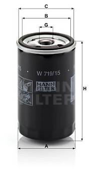 Ölfilter MANN-FILTER W 719/15