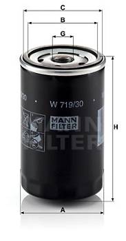 Ölfilter MANN-FILTER W 719/30