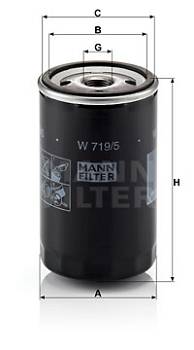 Ölfilter MANN-FILTER W 719/5