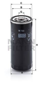 Ölfilter MANN-FILTER W 730