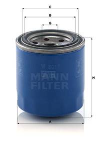 Ölfilter MANN-FILTER W 8017