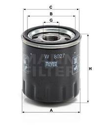Ölfilter MANN-FILTER W 8027