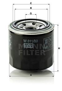 Ölfilter MANN-FILTER W 811/80