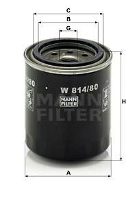 Ölfilter MANN-FILTER W 814/80